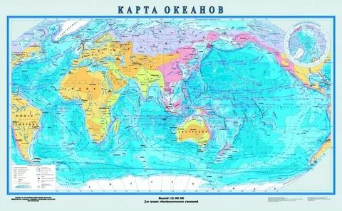 Страны тихого океана на карте
