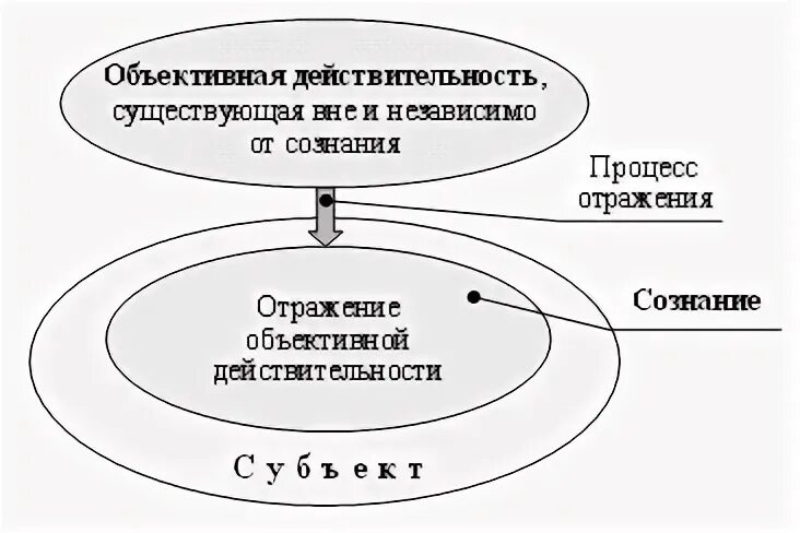 Высшая форма отражения объективной деятельности