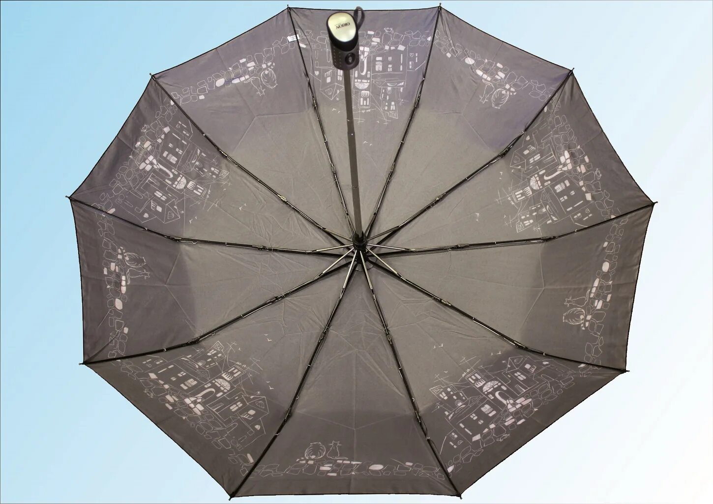 Зонтик легкий. Спицы для зонта. Зонт с достопримечательностями. Магазин зонтиков. Зонт спереди.