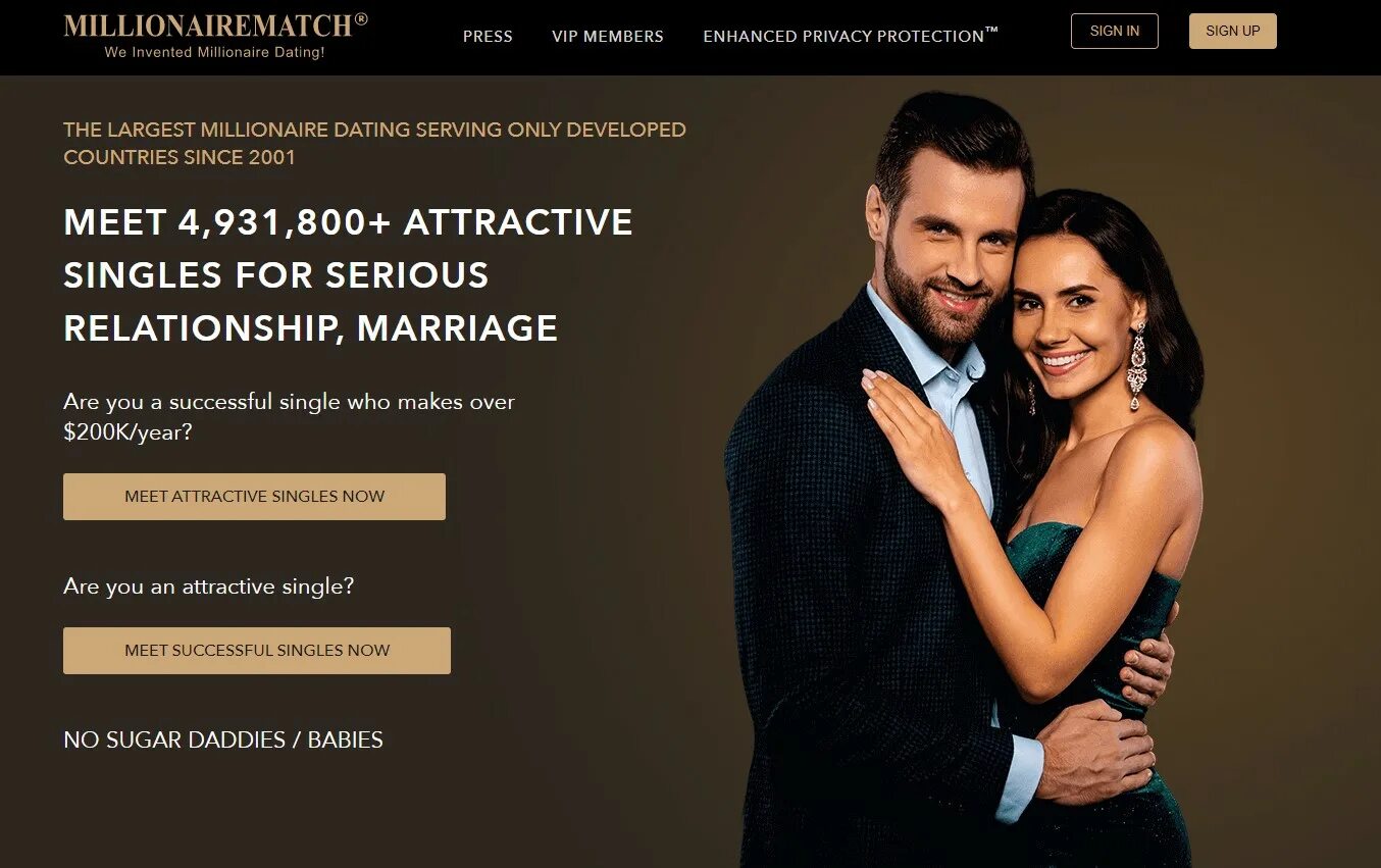 Since 2001. Meet a Millionaire dating site. Millionaire Singles dating sites. MILLIONAIREMATCH.com.