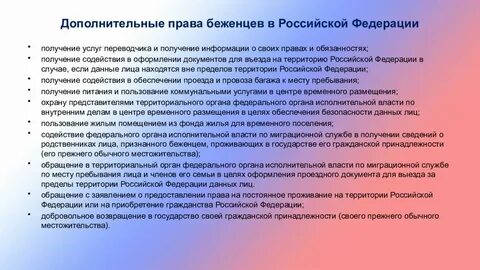 Гарантии вынужденного переселенца