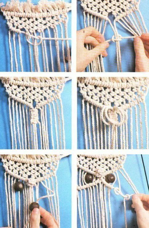 Macrame Owl / Makramee Eule / Búho / Макраме сова Makramee eule, Makramee wandbe