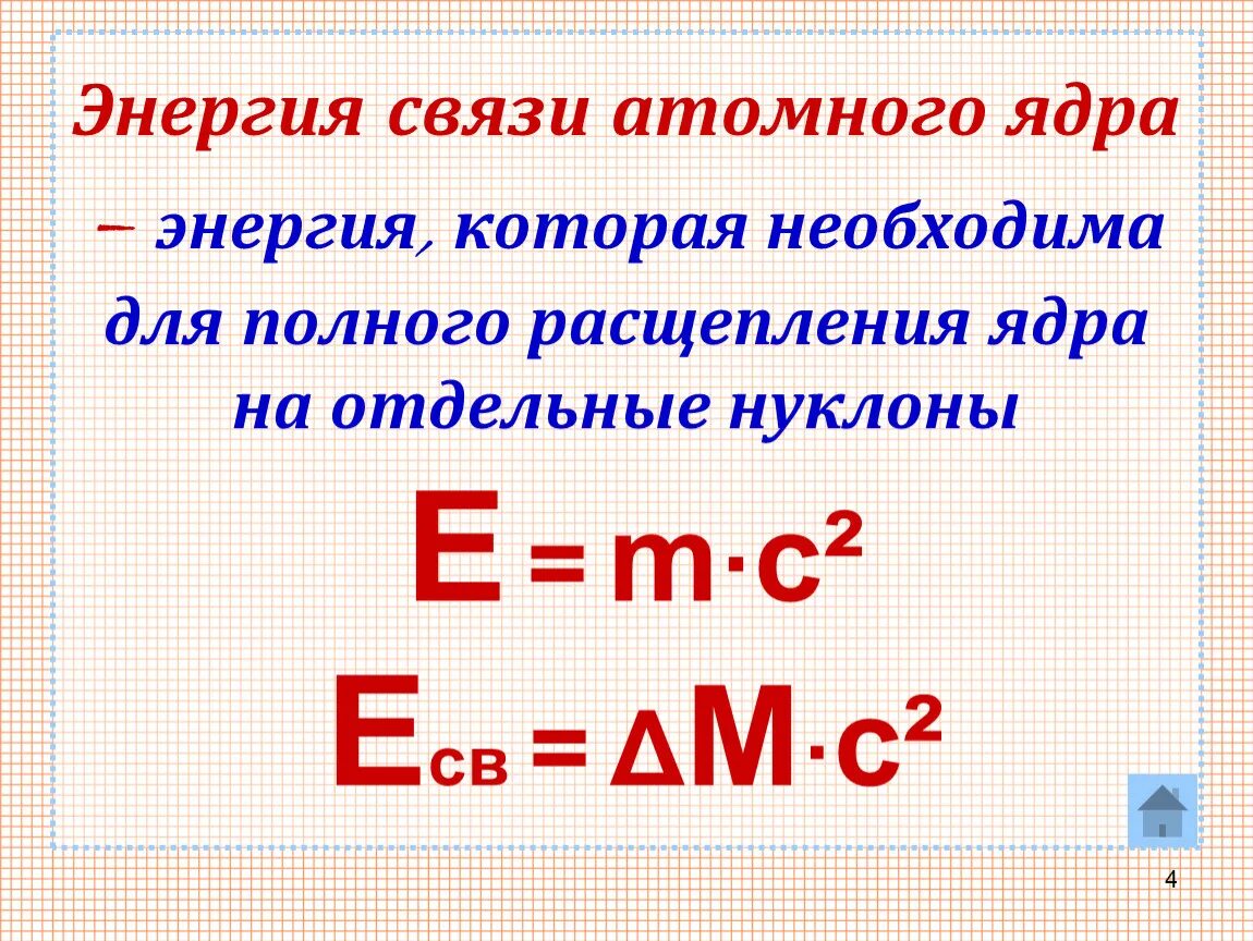 Полная энергия связи ядра