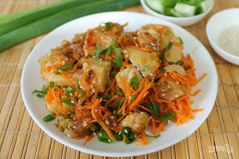 Морковь кунжут соевый соус