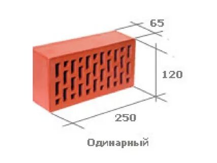 Кирпич полуторный размеры 250