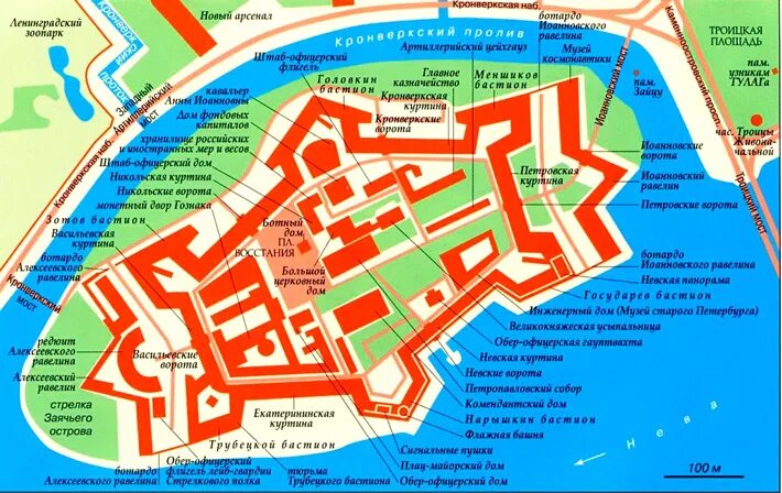 Петропавловская крепость санкт петербург схема расположения THE MUSEUM OF THE REVOLUTION: The Peter and Paul Fortress and Early-Soviet Memor