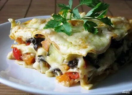Лазанья из кабачков с фаршем