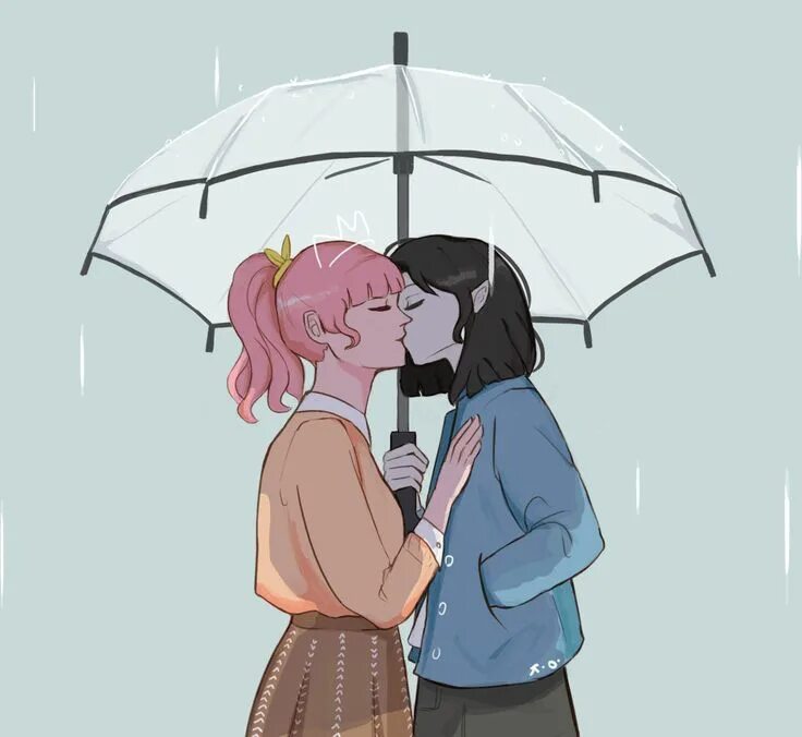 Rain lesbian. ЛГБТ девочки арты. Милые ЛГБТ арты.