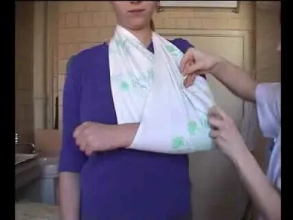 Косынка при переломе лучевой