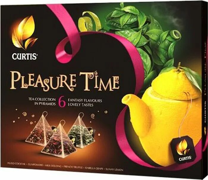 Pleasure time. Чай curtis pleasure time. чай curtis &quot;pleasure time&quot; ассорти пирам. 12х25х1,5г.. чай кёртис ассортимент в пирамидках. 10.04.чай кертис плэже тайм 25 пак*.