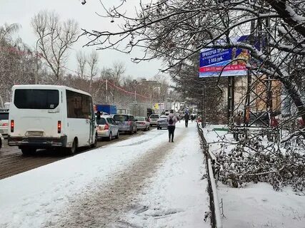 8 утра снег