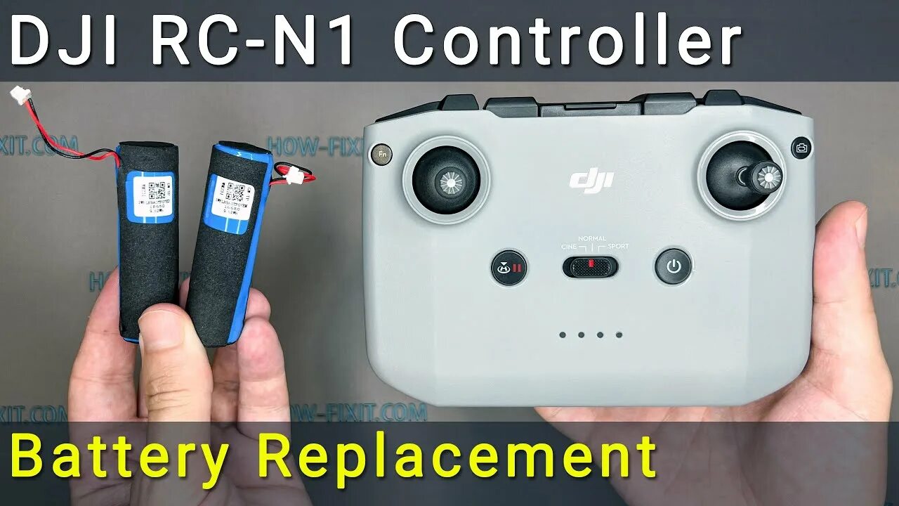 DJI RC N1 Remote Controller (RC231) Battery Replacement - YouTube