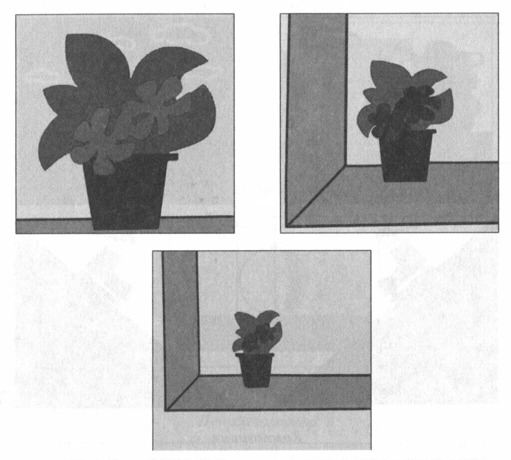 Нюанс в композиции. Масштабирование в композиции. Композиция из плоских геометрических фигур. Композиция мелкого масштаба. Масштаб и масштабность в композиции.