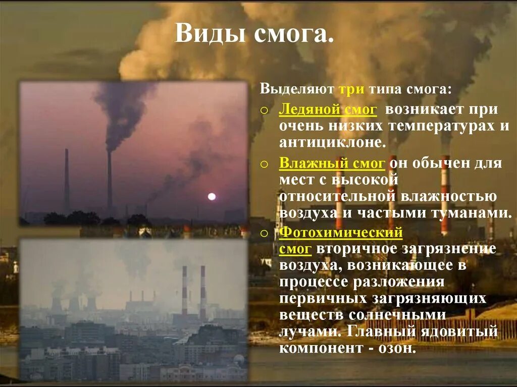 Смог тяжелее воздуха