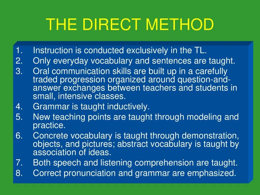 Methodology of teaching English. Direct methods of teaching English. Direct teaching method. Interactive methods of teaching English презентация.
