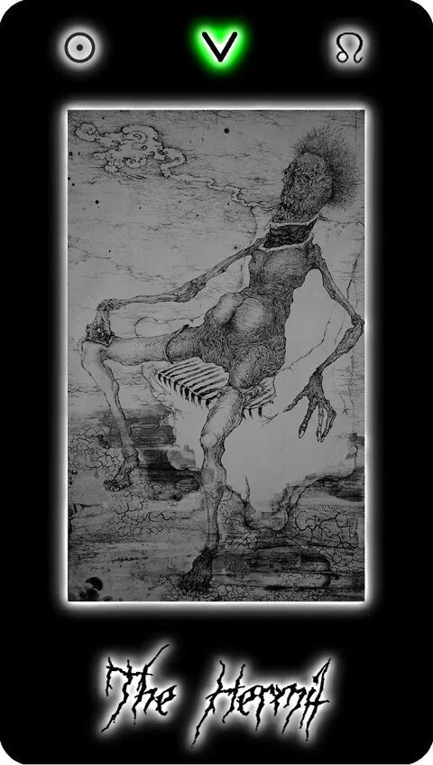 Карта таро отшельник. Таро отшельник и дьявол. Карта таро отшельник. Колода таро безумной луны галерея. 9 аркан таро.