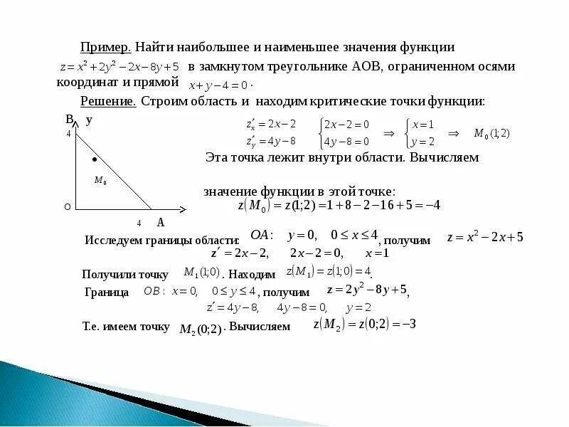 Наибольшее и наименьшее значение функции. Найти наибольшее и наименьшее значение функции. Найти наибольшее и наименьшее значение функции в области. Наибольшее и наименьшее значение функции нескольких переменных.