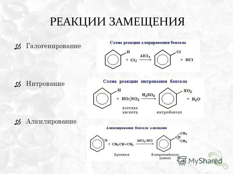 Реакция замещения нитрование. Алкилирование толуола механизм реакции. Алкилирование бензола Тип реакции. Схема реакции алкилирования бензола. Нитрование бензола механизм реакции.