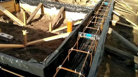 Опалубка для фундамента в земле