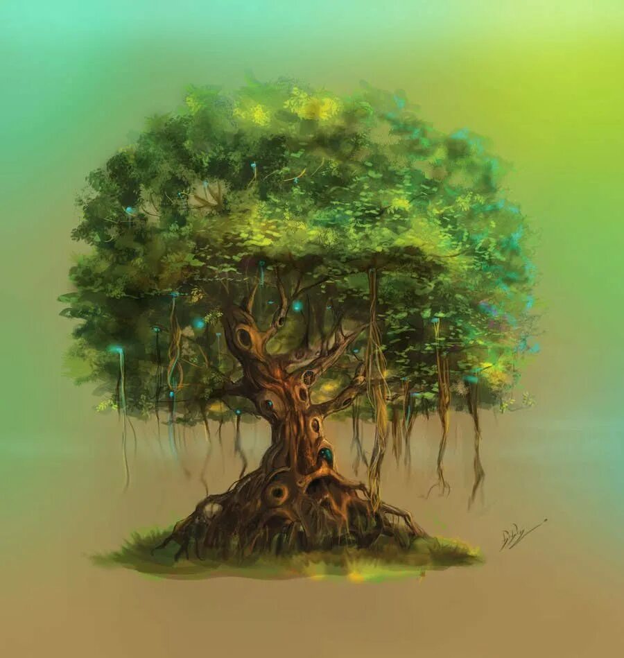 Дерево жизни дуб. Исполинский ясень Иггдрасиль. Сказочное дерево. Дерево жизни. Дерево фэнтези.