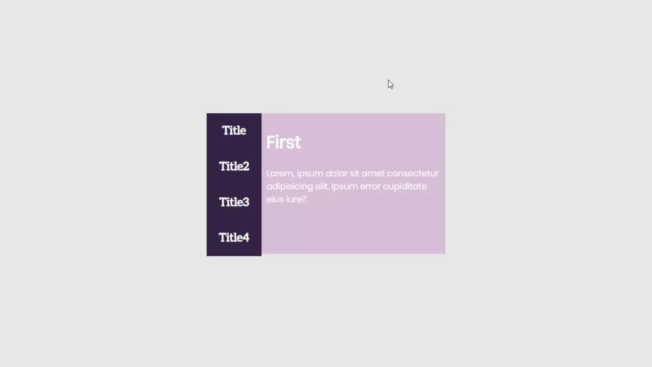 Tab div
