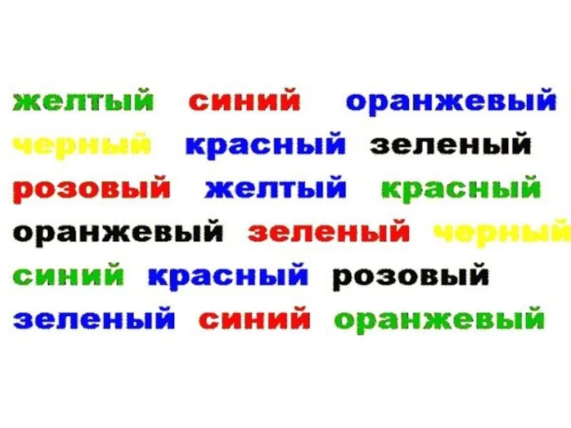 Назвать цвет слова. Назови цвет каждого слова. Прочитай цвет которым написано. Назови цвет а не слово. Быстро кличка