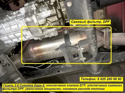 Сажевый фильтр газель камминз евро 5