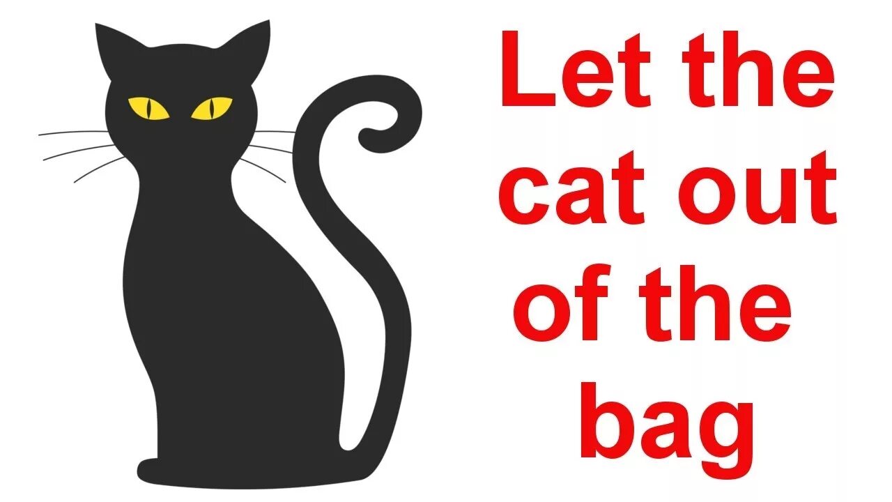 Let the secret. Let the Cat out of the Bag. Let the Cat out of the Bag идиома. Кот в мешке на английском идиома. Let the Cat out of the Bag рисунок.