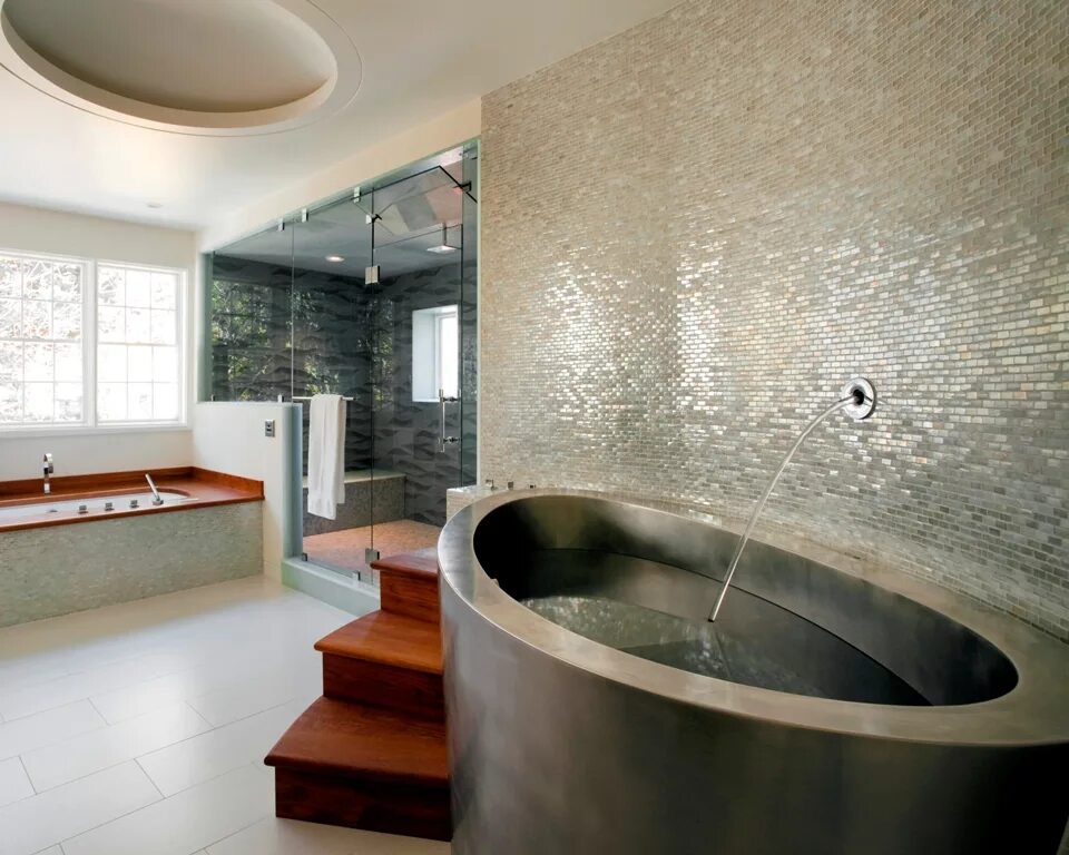 Овальная ванна в интерьере. Ванна из нержавеющей стали. Пктальная ванная комната. Ванная из нержавейки. Лучшие стальные ванные
