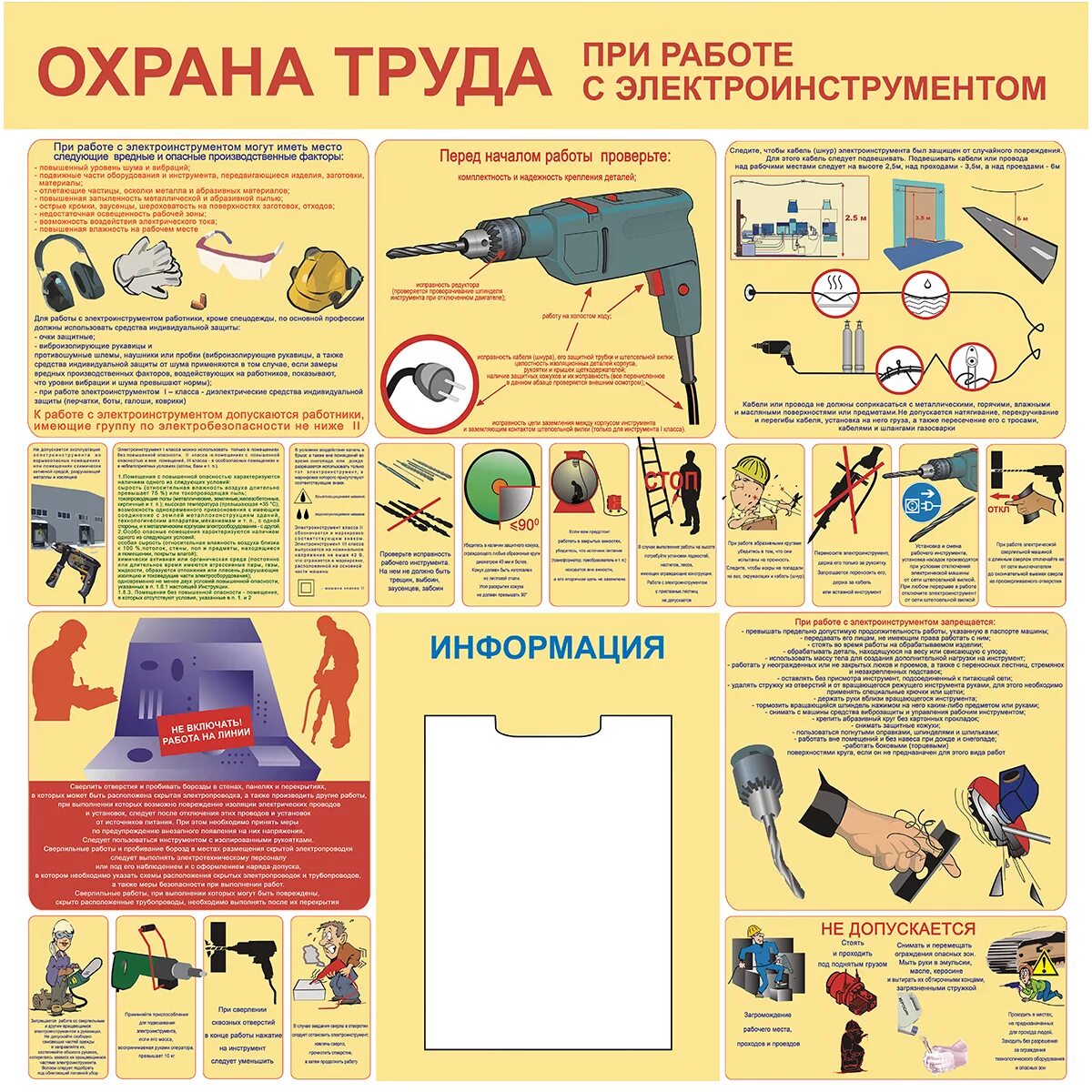 Охрана труда правила примеры ГарантПожСервис Стенд "Охрана труда в гараже"