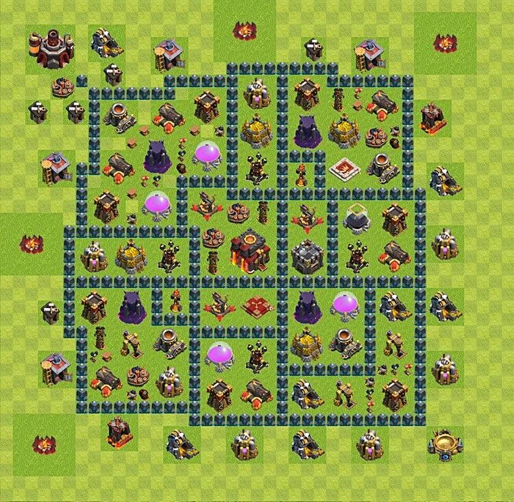 База для 10 ратуши clash of clans. Расстановка в клэш оф кланс 10 ратуша. Базы 10 тх clash of clans для кв. Ратуша 10 уровень. 10 тх clash of clans.