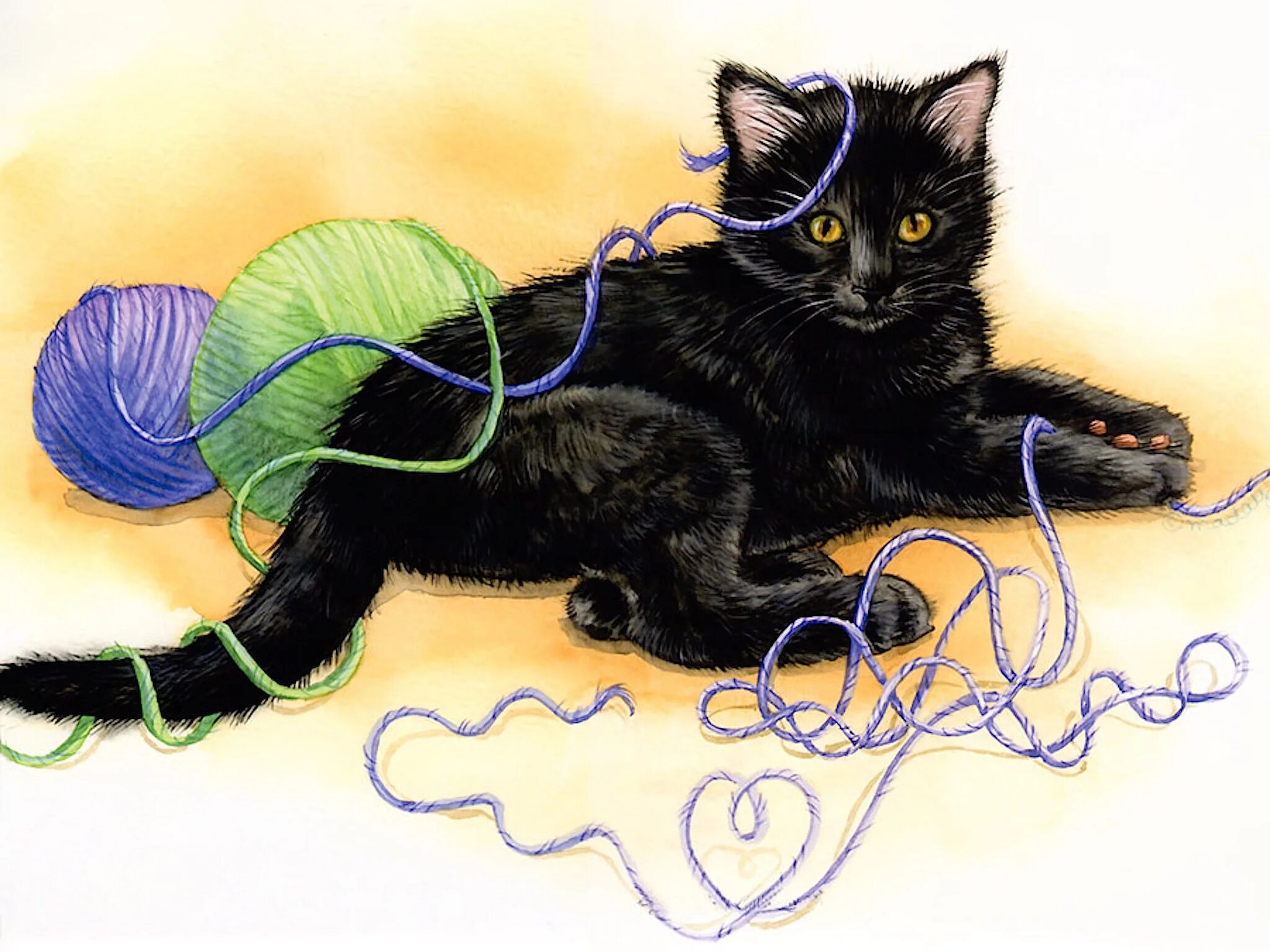 Котенок играющий с клубком. Кошка с клубком. котёнок и клубок. кошка с клубком ниток. кот и клубок ниток.