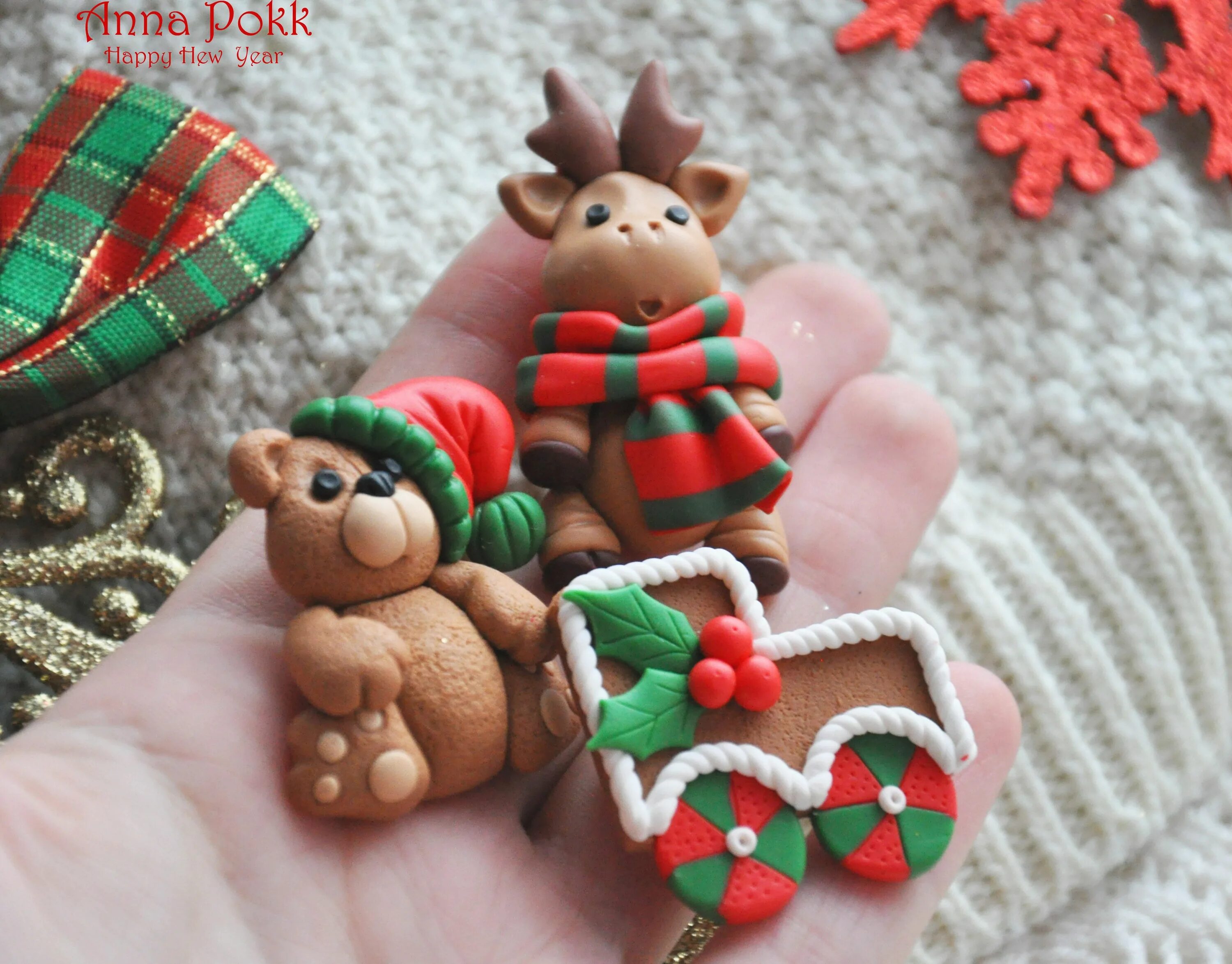 как слепить новогодние игрушки. елочные игрушки из полимерной глины. как слепить новогодние игрушки. елочные игрушки из тестопластики. новогодняя лепка из полимерной глины.