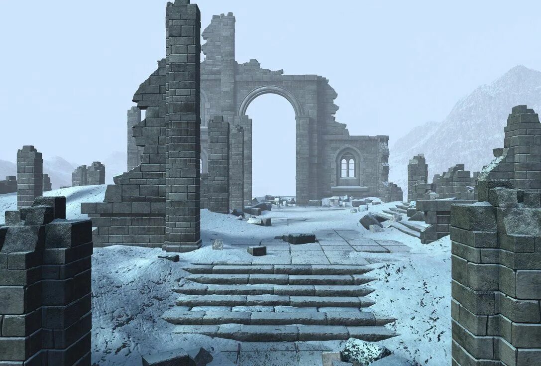 Ютуб руины. Орадур-сюр-глан, франция. Древние развалины майнкрафт. Руины башни. Руины нью йорк арт 2d.