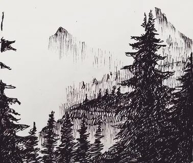 Черный лес рисунок