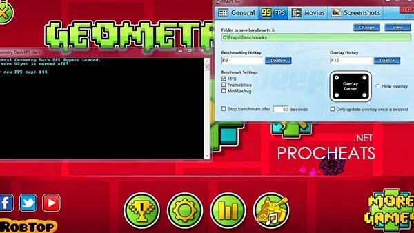 Geometry dash 2.11 читы. Геометри Даш ФПС хак. ФПС байпас для геометри Даш. ФПС Bypass для ГД на андроид. 120 Fps в Geometry Dash.