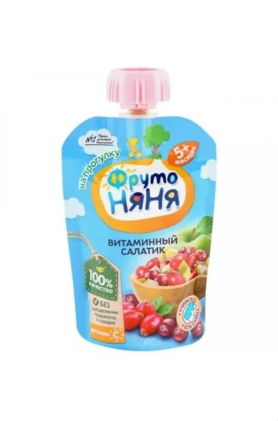 Пюре витаминный салатик. Пюре витаминный салатик. Фруктовое пюре фрутоняня. Пюре фрутоняня витаминный салатик д/пак 90 г. Фрутоняня витаминный салатик.