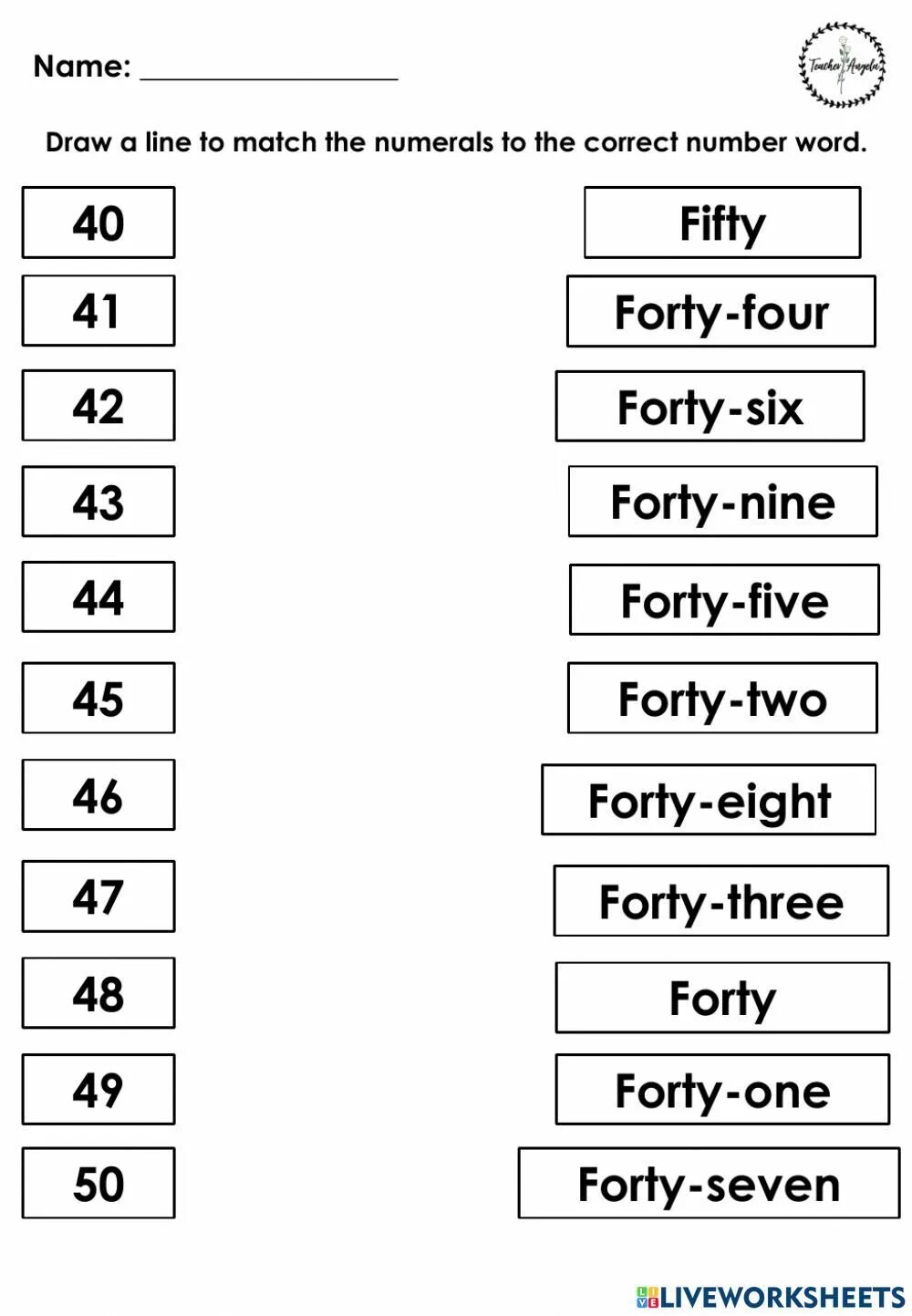 Matching numbers and words. Match the words to the numbers 5 класс. number name. match the words in the numbers .. numerals exercises.
