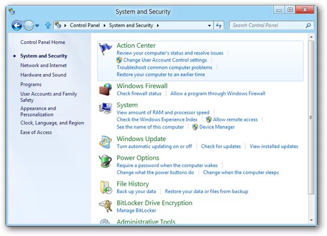 Device control windows. Device control windows