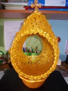 Яйцо из макарон на пасху своими руками