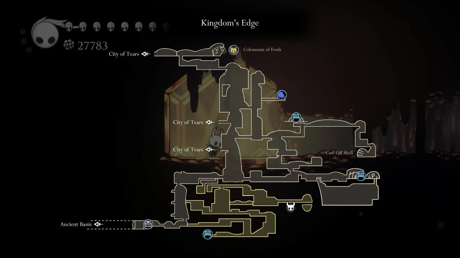 Край королевства hollow как попасть. Край королевства hollow knight карта. hollow knight бретта на карте. воющие утесы hollow knight карта. земли упокоения hollow knight карта.