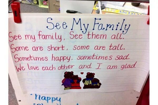 Write your own poem about your family. Family poems for kids. poems about family for kids. family poem for children. short poems about family for children.