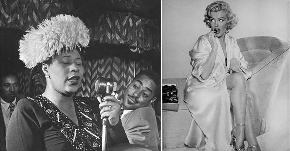 Элла фицджеральд и мерилин фото. Мэрилин монро и элла фицджеральд. Дружба эллы фицджеральд и мэрилин монро. Монро и элла фицджеральд. Элла фицджеральд дружила с монро.