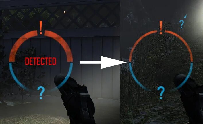 Random detect. Индикатор обнаружения payday 2. payday 2 detection. payday 2 detected. скрытность в играх.