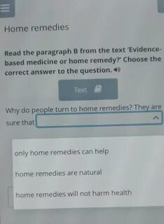 Read and choose the correct options ответы