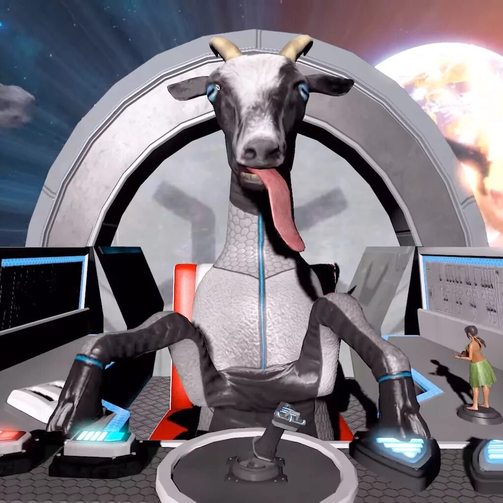 Симулятор козла waste of Space. Coffee Stain Goat Simulator. Гоат симулятор космос. Космическая коза. Space goat