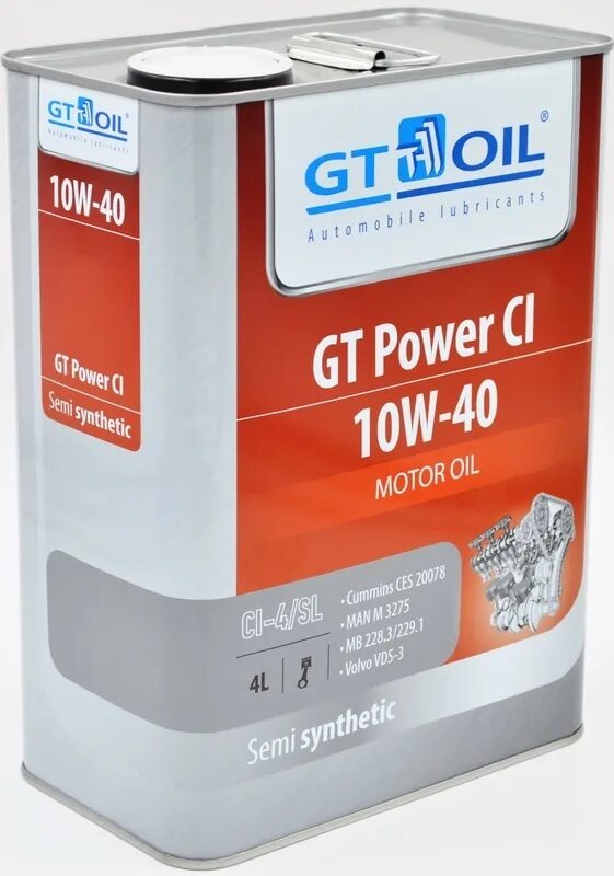 Моторное масло gt 10w 40