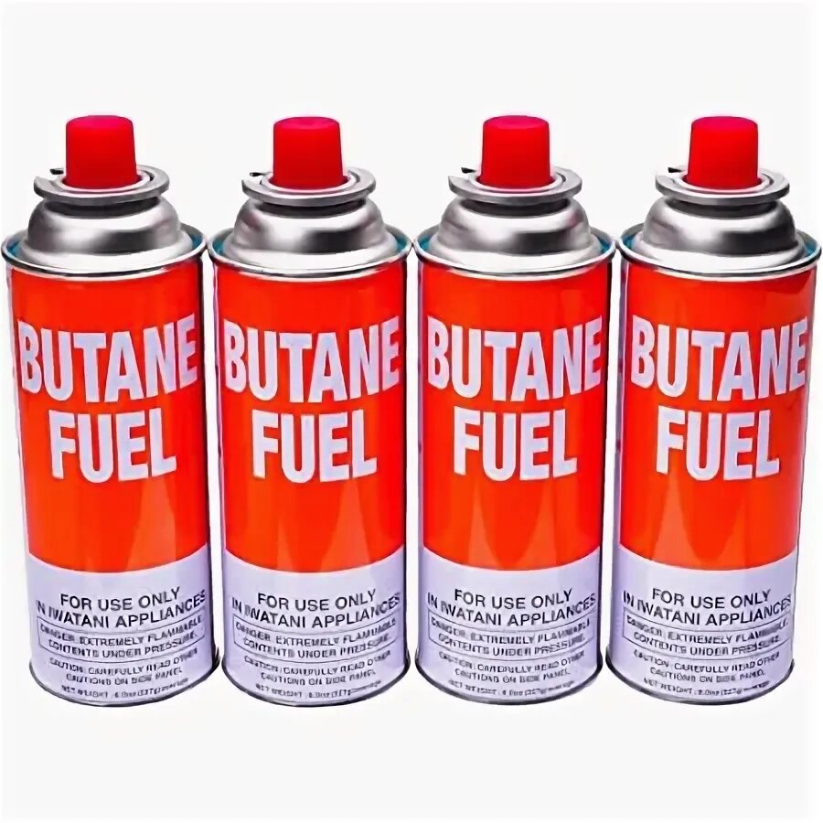 Бутан топливо. Hand drawing Gas Butane Canister.