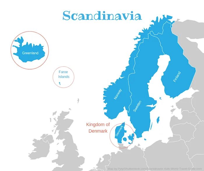Скандинавия на карте. Карта скандинавских стран. Страны Скандинавии на карте. Scandinavian countries