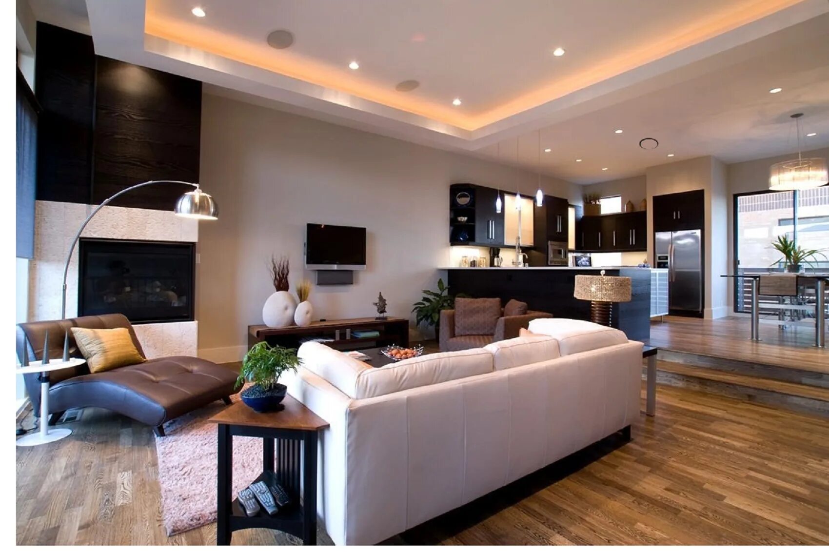 Красивые потолки. Inside lighting. Освещение в интерьере. Подсветка кухонного гарнитура. Современный стиль в интерьере.